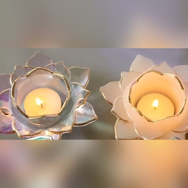Handmade Resin Diya Set by ASK Resin Art Gift Studio, design 2
