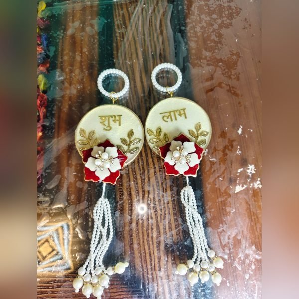 Resin Shubh Labh Door Hanging by ASK Resin Art Gift Studio, design 7