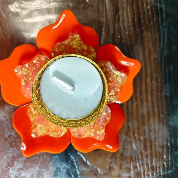 Resin T-Light Holder Set of 4 by ASK Resin Art Gift Studio, design 3