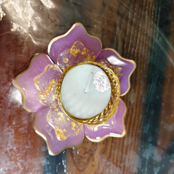 Resin T-Light Holder Set of 4 by ASK Resin Art Gift Studio, design 1